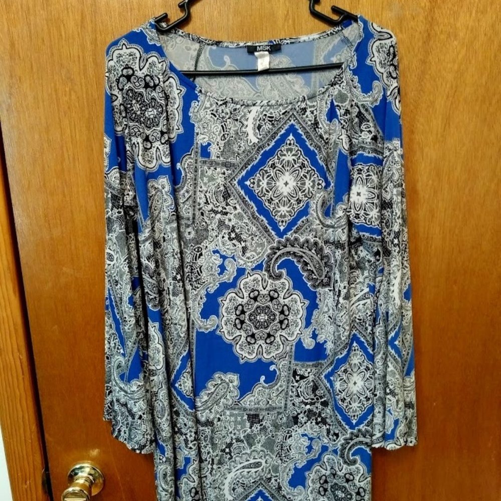 Boho inspired blue dress Size 14